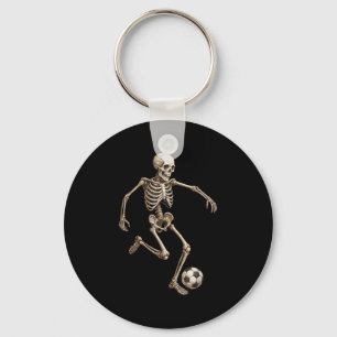 Skeleton Soccer Retro Halloween Costume Funny Men  Keychain