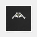 Skeleton Spider Heart Napkins