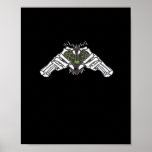Skeleton Spider Heart Poster