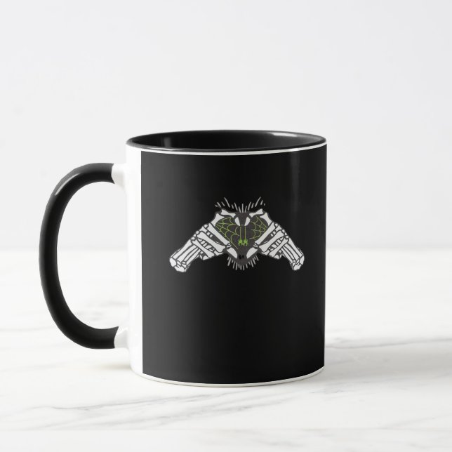 Skeleton Spider Heart Retro Classic Style Mug (Left)