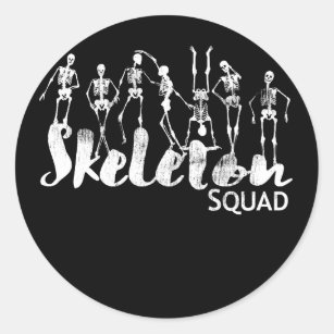 Skeleton Squad Radiology Department Classic Round Sticker