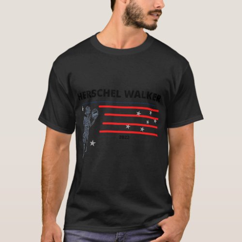 skeleton streetball player Herschel Walker 2022    T_Shirt