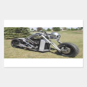 Skeleton Style Motorcycle Sticker