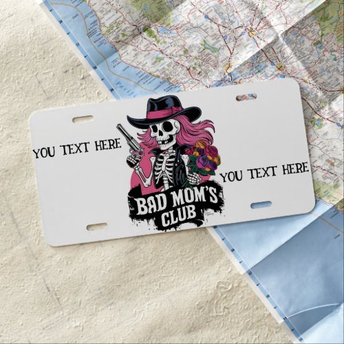 Skeleton Styling With a Gun License Plate