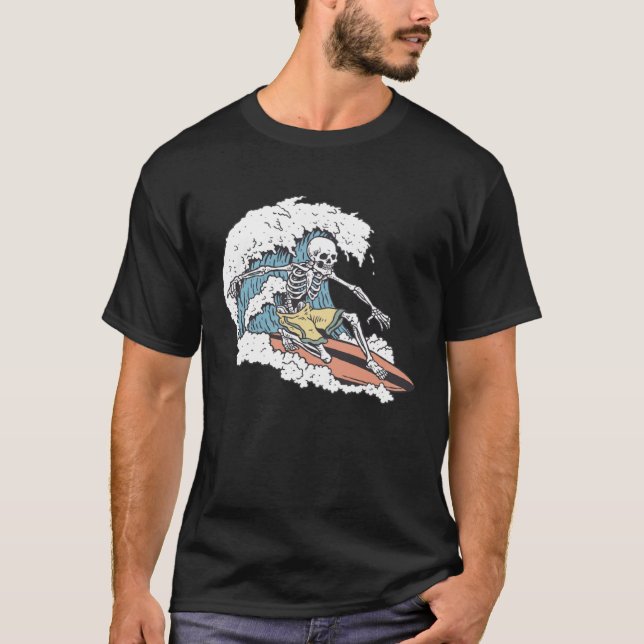 Skeleton Surfer T-Shirt (Front)