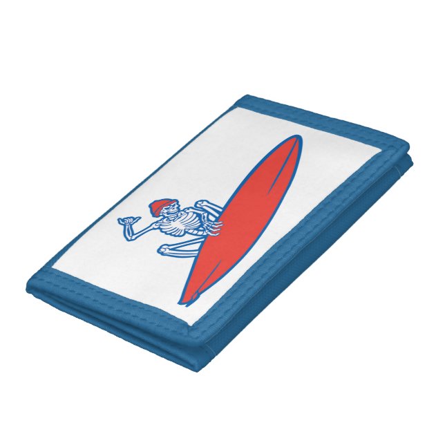 Skeleton Surfer Tri-fold Wallet (Bottom)