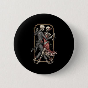 Skeleton Tango Halloween Costume Spooky Dancers Da Button