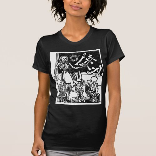 Skeleton Teacher and Students Day of the Dead T_Shirt