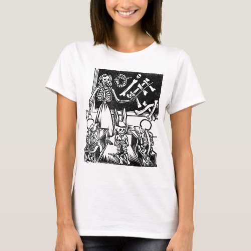 Skeleton Teacher and Students Day of the Dead T_Shirt