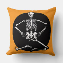 Skeleton Throw Pillow