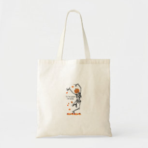 Skeleton Tis The Season For Pilates Meditation Hal Tote Bag