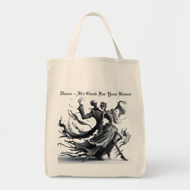 Skeleton  tote bag (Front)