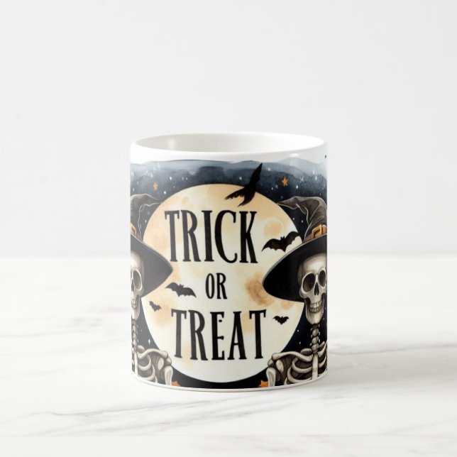 Skeleton Trick or Treat Morph Mug (Center)