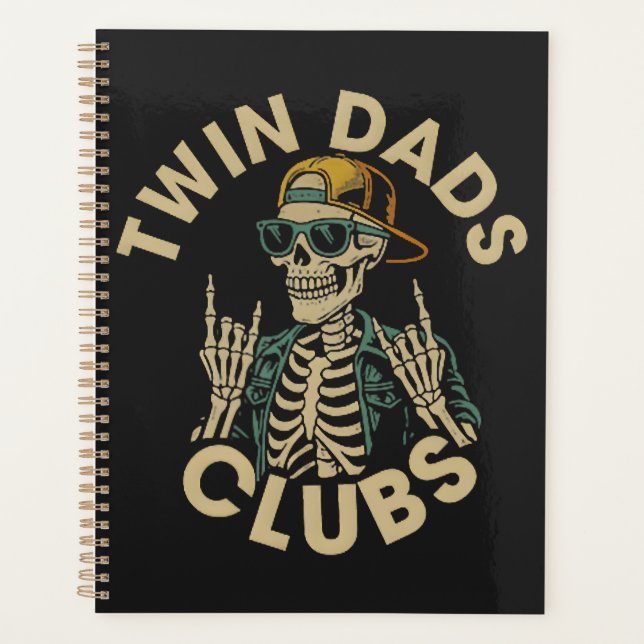  Skeleton Twin Dads Club Planner (Front)
