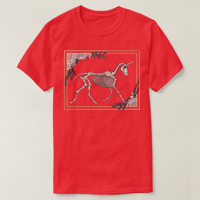 Skeleton Unicorn T-Shirt (Design Front)