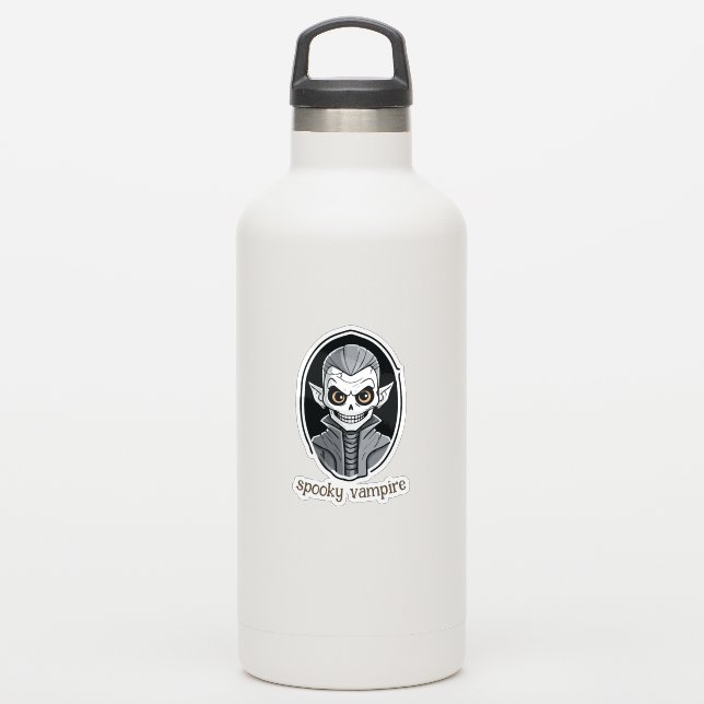Skeleton Vampire Sticker (Waterbottle)