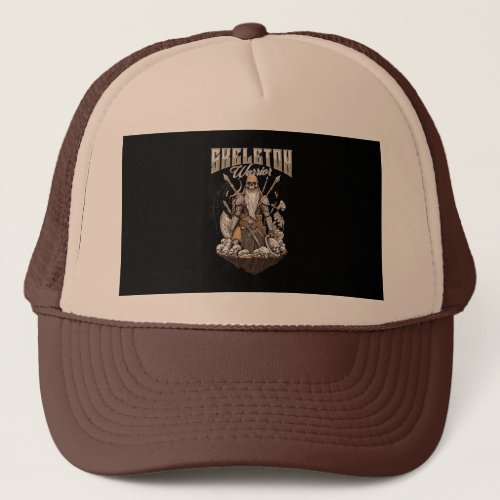 Skeleton Warrior Trucker Hat