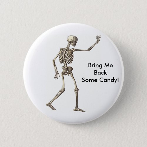 Skeleton Waving Button