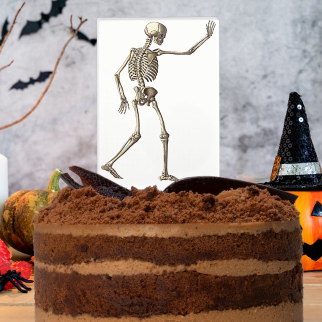 Skeleton Waving Halloween Cake Topper (Skeleton Waving Halloween Cake Topper)