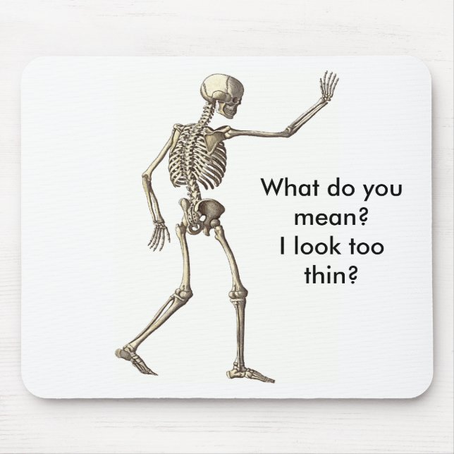 Skeleton Waving Mousepad (Front)