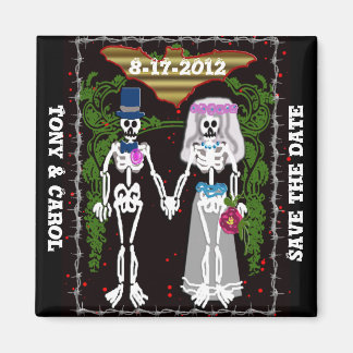 skeleton wedding 1 magnet