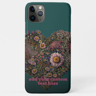 Skeleton Wildflower Christmas Cottagecore Custom iPhone 11 Pro Max Case