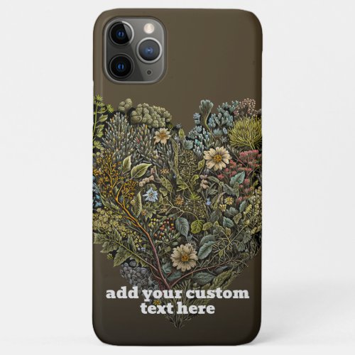Skeleton Wildflower Christmas Cottagecore Custom iPhone 11 Pro Max Case