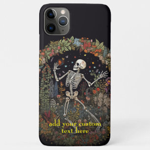 Skeleton Wildflower Christmas Cottagecore Custom iPhone 11 Pro Max Case