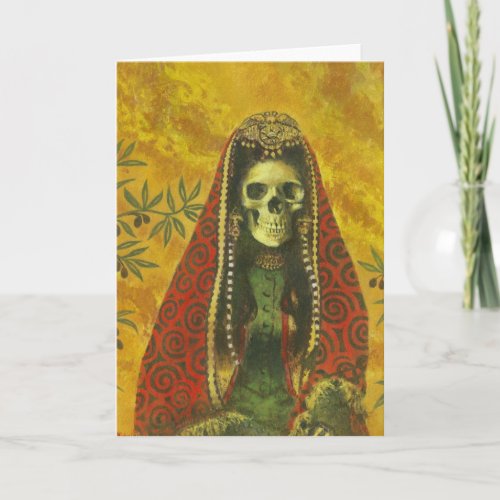 Skeleton Witch Design Card
