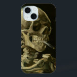 Skeleton with a Burning Cigarette | Van Gogh iPhone 15 Case<br><div class="desc">Skull of a Skeleton with Burning Cigarette (1886) by Dutch post-impressionist artist Vincent Van Gogh. Original painting is an oil on canvas, most likely from Van Gogh's short-lived period of drawing courses at the Academy of Art in Antwerp. The burning cigarette was probably intended as a joke, perhaps as a...</div>