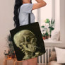 Skeleton with a Burning Cigarette | Van Gogh Tote Bag