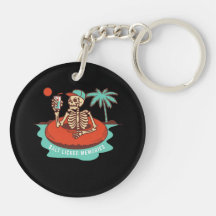 Skeleton with a Drink Floating on a