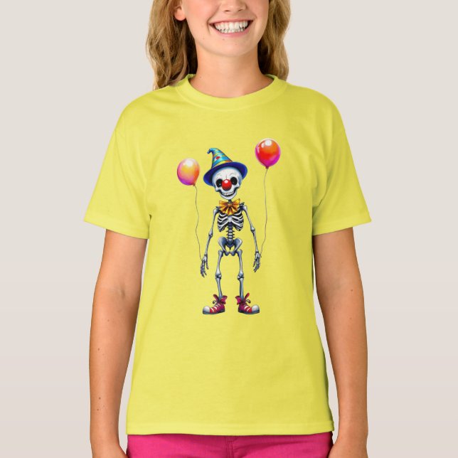  Skeleton with balloons, Halloween, author Natasha T-Shirt (Front)