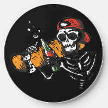 Skeleton with  Bottle on a