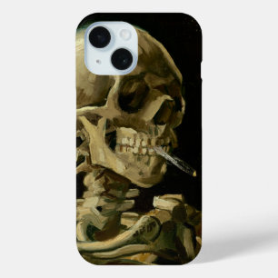 Skeleton with Burning Cigarette Vincent van Gogh iPhone 15 Case