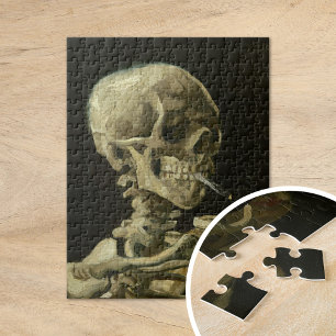 Skeleton with Burning Cigarette Vincent van Gogh Jigsaw Puzzle