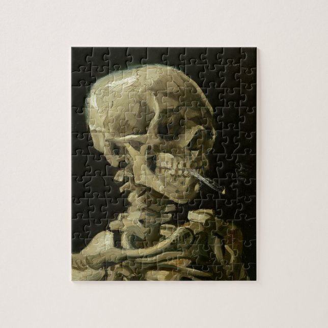 Skeleton with cigarette by Van Gogh Jigsaw Puzzle (Vertical)