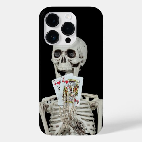 Skeleton With Playing Cards Case_Mate iPhone 14 Pro Case