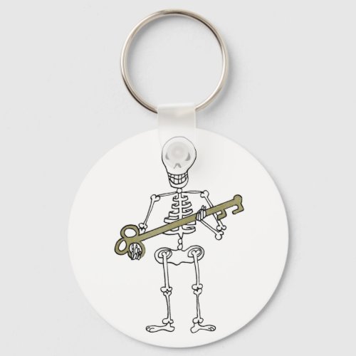 Skeleton with Skeleton Key  Keychain