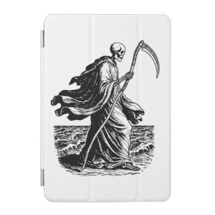 skeleton with the scythe at the sea iPad mini cover