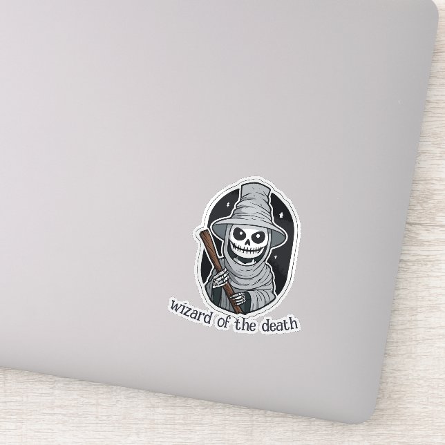 Skeleton Wizard Sticker (Detail)