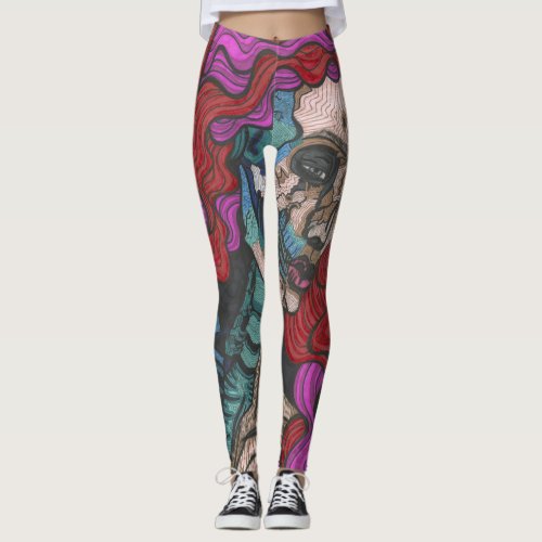 Skeleton Woman Leggings