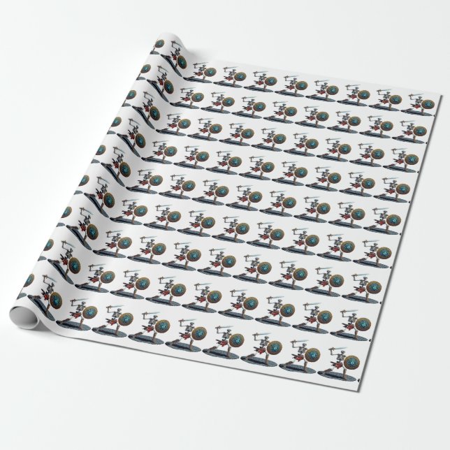 skeleton wrapping paper (Unrolled)