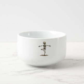 Skeleton Yoga � Funny Halloween Fitness Shirt Soup Mug