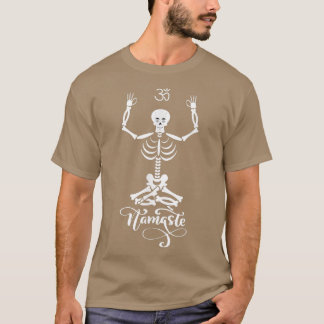 Skeleton Yogi Practicing Lotus Yoga Pose T-Shirt