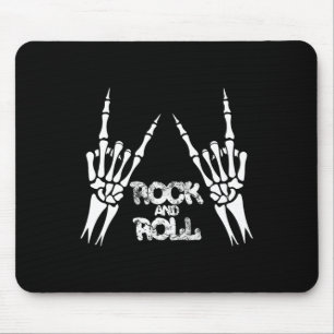 Skeleton Zombie Playing Poker Game Cards Halloween Mouse Pad