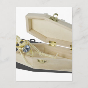 SkeletonEngagementRingCoffin070515 Announcement Postcard