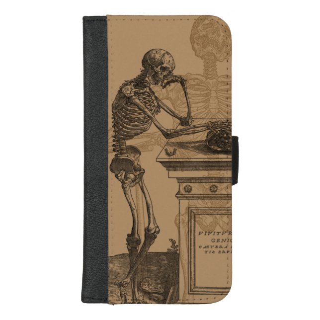 Skeletons and Death iPhone Wallet Case (Front)