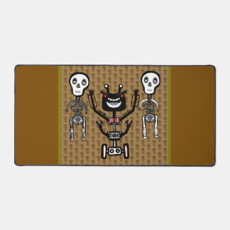 Skeletons and Robo Monster  Desk Mat