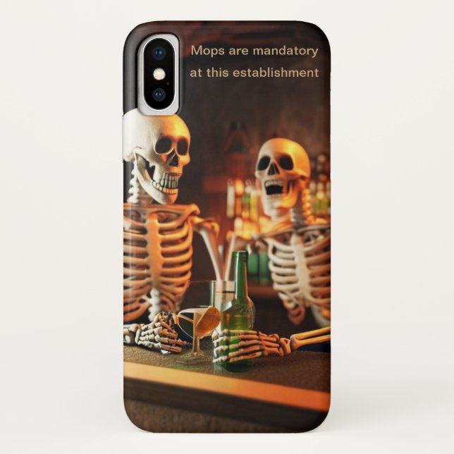 Skeletons at a bar Case-Mate iPhone case (Back)